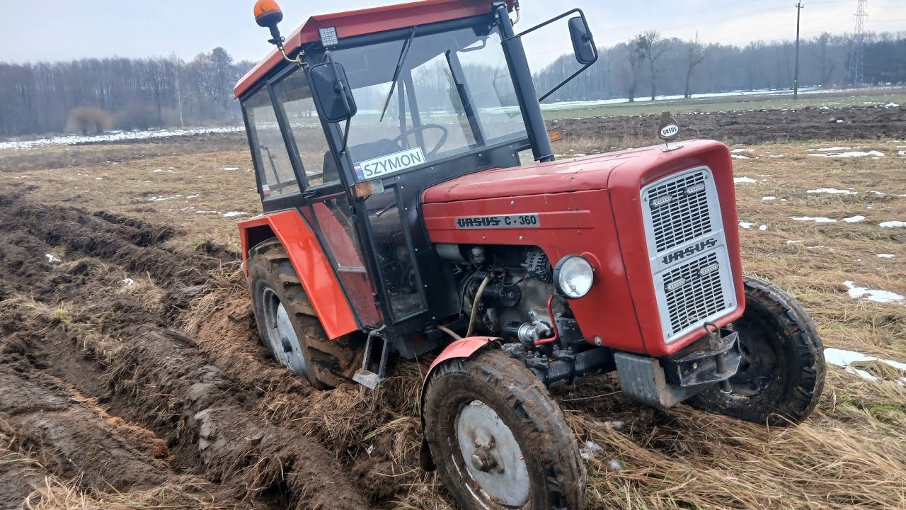 Dalszy ciąg ciężkiej orki Ursus c-4011 plus Unia Grudziądz wózki boczne