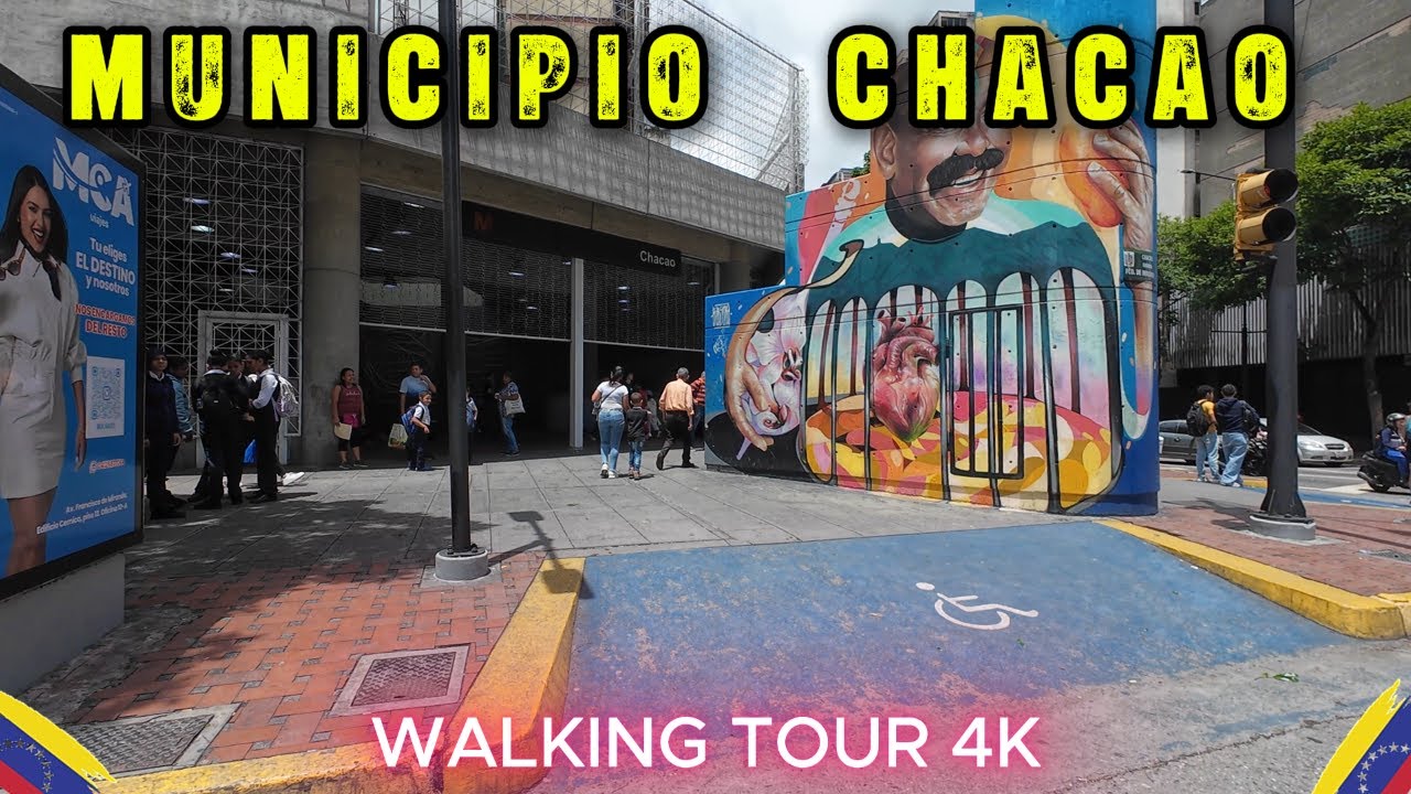 ASI esta HOY el CASCO HISTORICO DE CHACAO CARACAS walking tour 4k