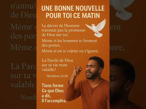 UNE BONNE NOUVELLE