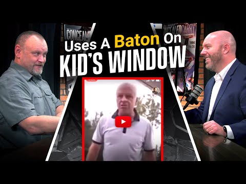 Man Threatens Kid By SMASHING Baton Through Car Window...