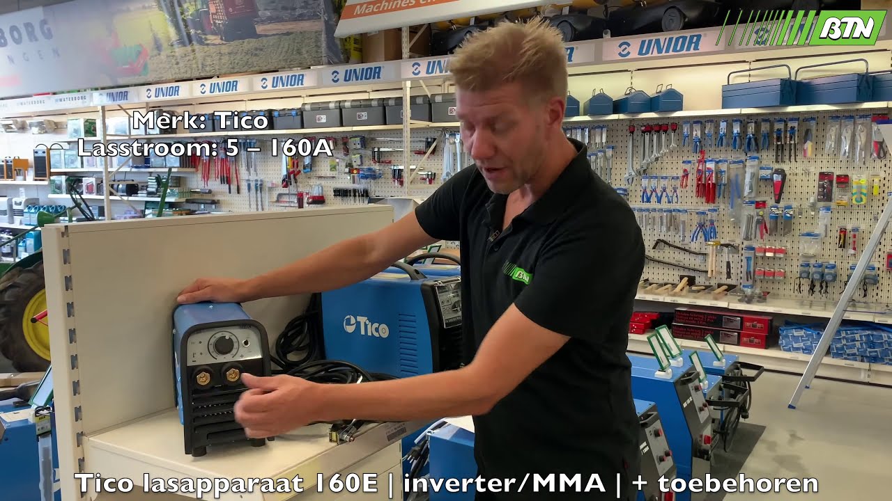 salto Bedankt Injectie Tico lasapparaat 160E | inverter/MMA | + toebehoren - BTN de Haas (702118)  - YouTube