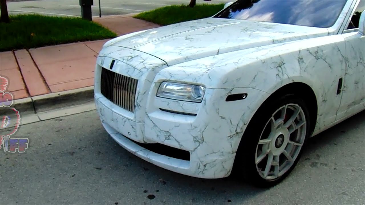 THE CRAZIEST CAR WRAP - MARBLE ROLLS ROYCE GHOST