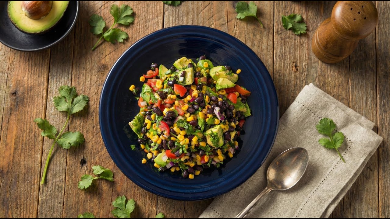 ROASTED CORN AND BLACK BEAN SALSA