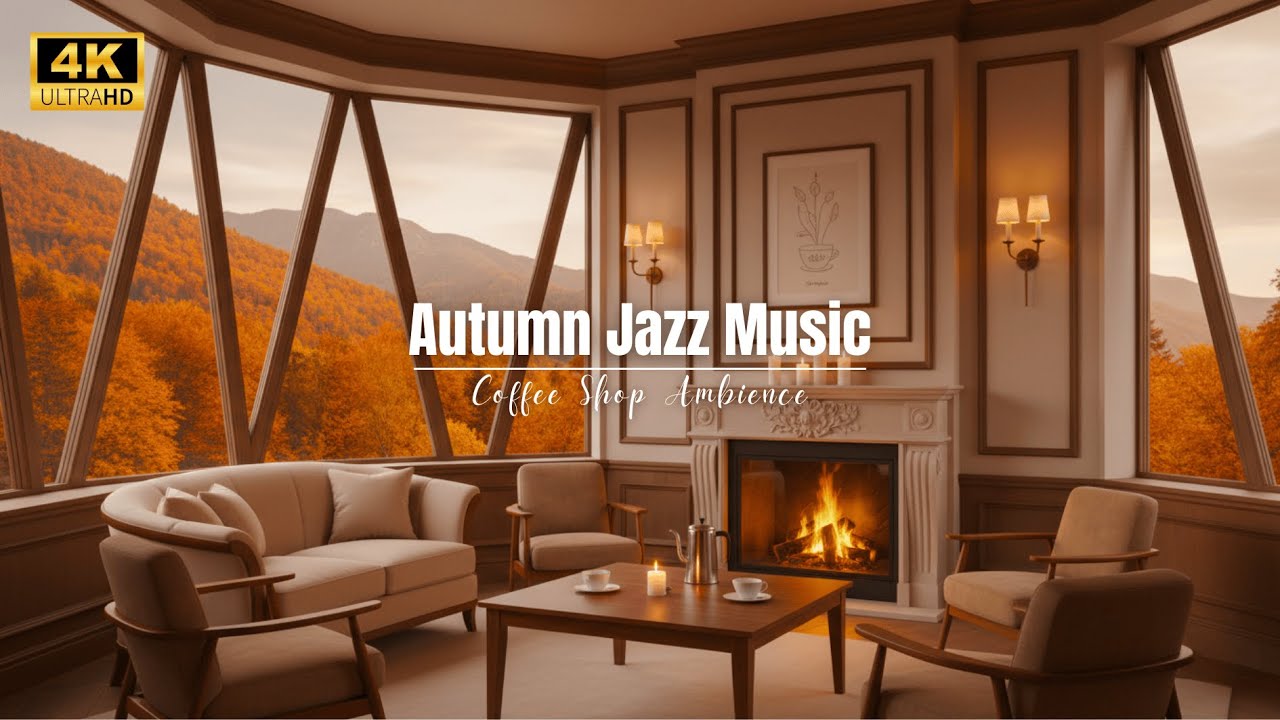 Autumn Coffee Jazz Vibes 🍁 Relaxing Cafe Ambience Music for Study, Work & Peaceful Sleep