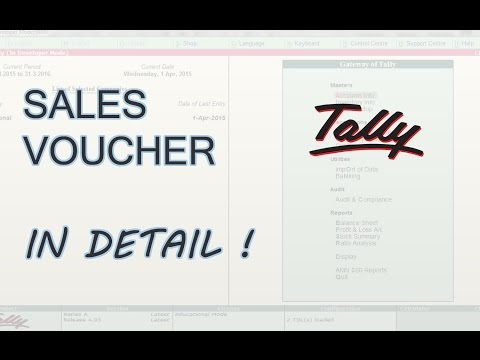 Comment participer Voucher ventes Tally ERP 9 | Les ventes Voucher classe