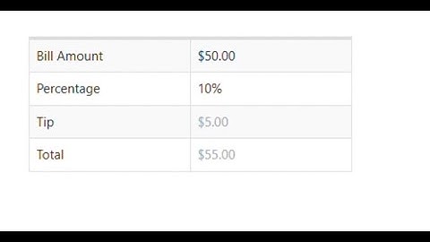 How to Build an Online Tip Calculator with No-Code