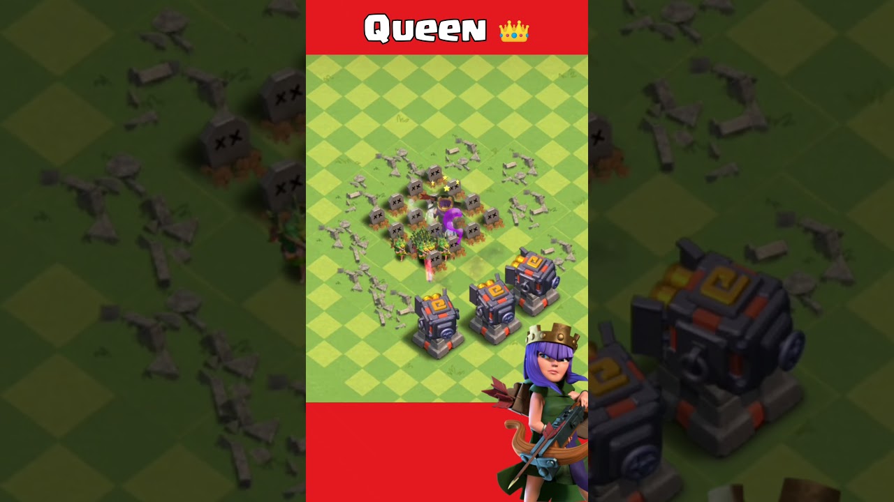 Can Archer Queen Take down the Multi Cannon|Clash of clans 1vs1 ⚔️⚔️|