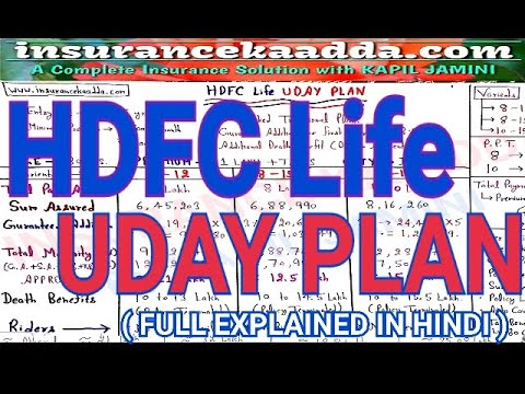 7. HDFC Life UDAY PLAN ( उदय प्लान ) full explained in Hindi