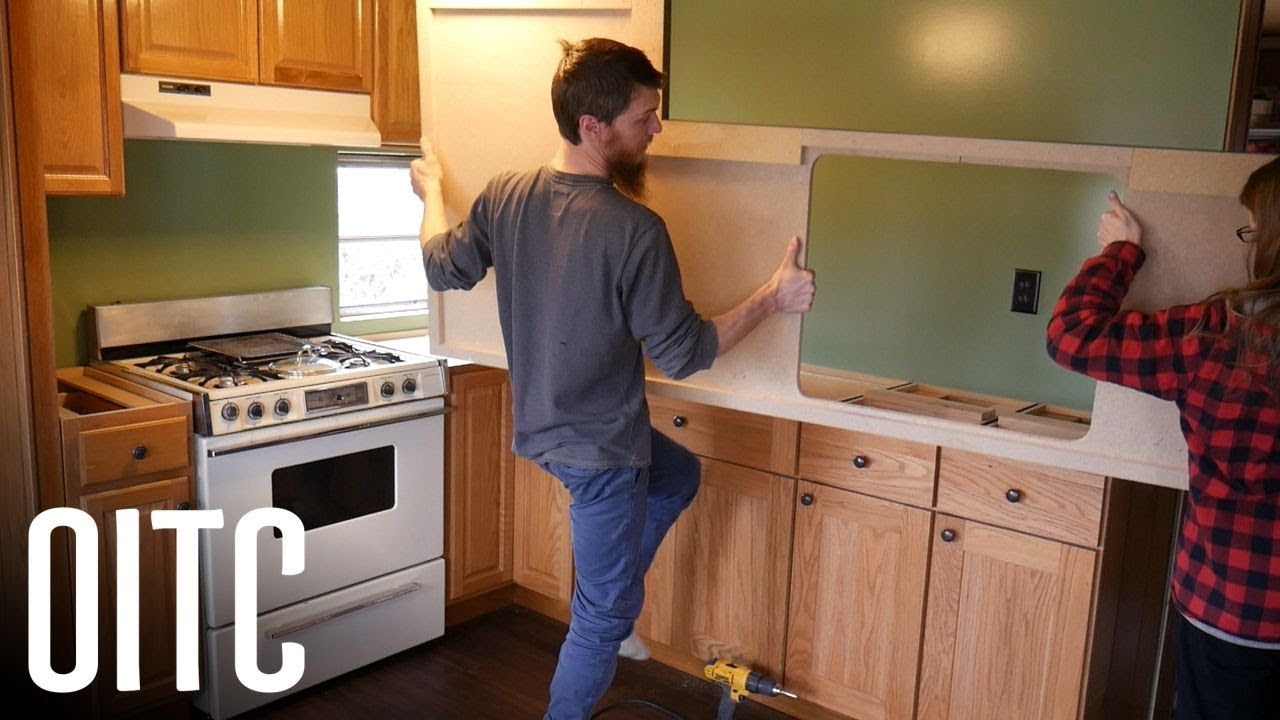 Mobile Home Kitchen Countertop Reveal