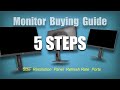 5 Steps! Monitor Buying Guide #monitor #pcsetup #pcgaming #tech #gadgets #desksetup #blackfriday