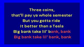 YG ft  2 Chainz, Big Sean & Nicki Minaj   - Big Bank (karaoke)