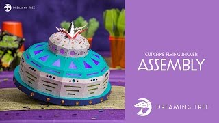 SVG File - Cupcake Flying Saucer - Assembly Tutorial (For Cricut, Silhouette, and ScanNCut)