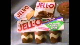 1997 Jell-O Chocolate Vanilla Swirls Pudding "As smooth as ever" TV Commercial