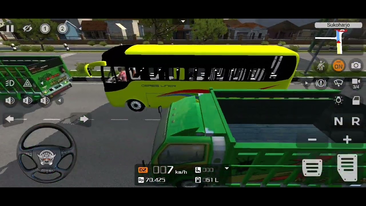 YANSON FB4J (ceres liner bus) test drive in bus simulator indonesia #jodelgameryt