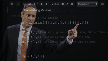 Scientific Computing with Python:  Vectors and Matrices
