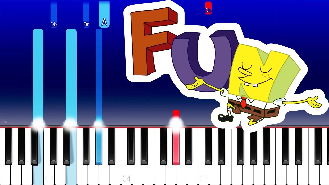 Spongebob - F.U.N. Song (Piano Tutorial)
