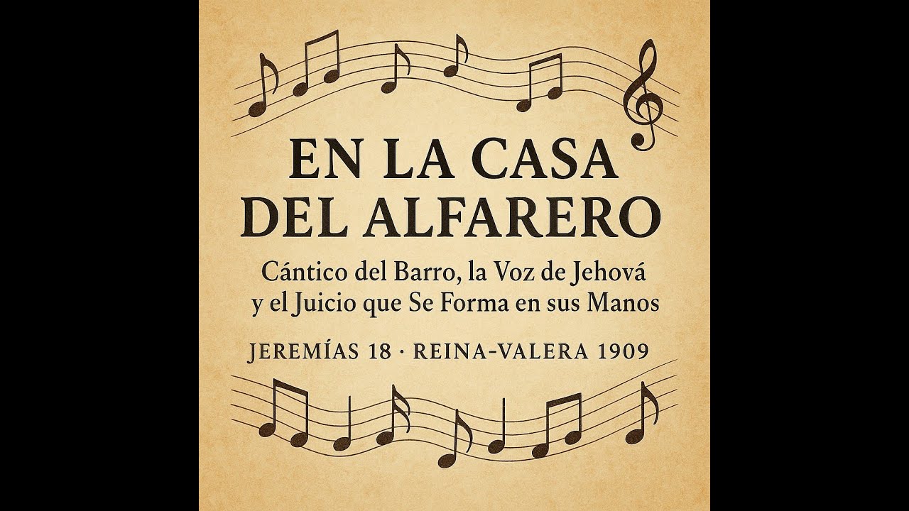 🎵 EN LA CASA DEL ALFARERO Cántico del Barro, la Voz de Jehová y el Juicio que Se Forma en sus Manos