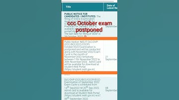 CCC exam October 2022 postponed 😲😲|| ccc exam preparation 🔥