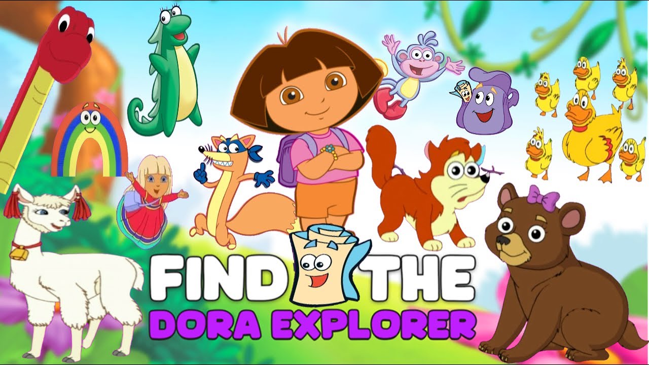 FIND THE DORA THE EXPLORER 💖New 11 Badges💖ROBLOX 💖All