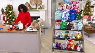 Kringle Express 56-Piece Drawstring Gift Bag Set on QVC