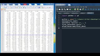 Python in Nepali: 11. Convert row wise raw data text file to a column