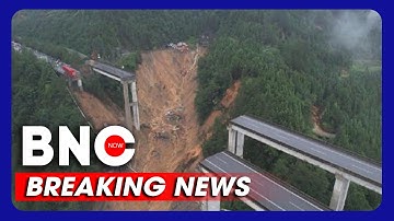Cận cảnh sập tuyến cao tốc ở Trung Quốc | BNC Now
