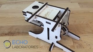 Wood Microscope Kit By Echo Laboratories - Laser cut wooden scope