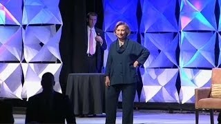 Hillary Clinton Dodges Shoe Thrown at Her During Speech