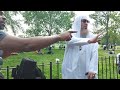 Christian tries to educate sheikh but gets educated instead  sheikh ibn hazm speakers corner