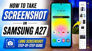 📸 How to take screenshot in Samsung A27 | How to take long screenshot in Samsung A27 📸 How to take screenshot in Samsung A27 | How to take long screenshot in Samsung A27