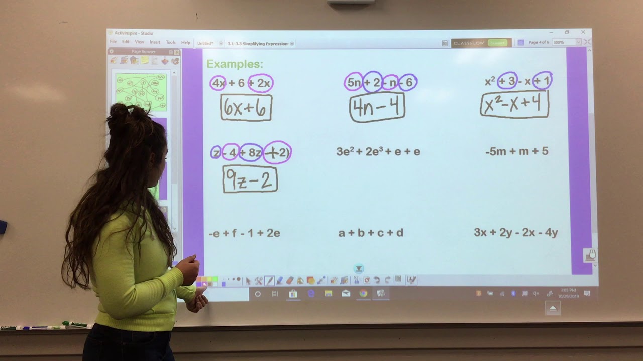 Simplifying Expressions 1 - YouTube