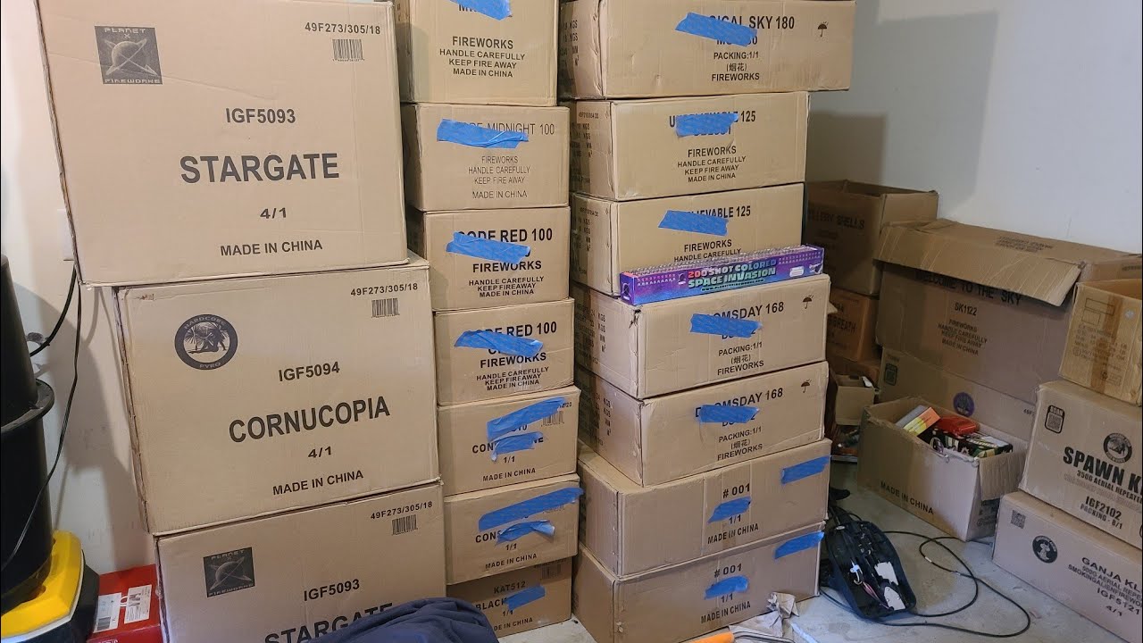 New Years Eve FIREWORKS STASH!! 2020