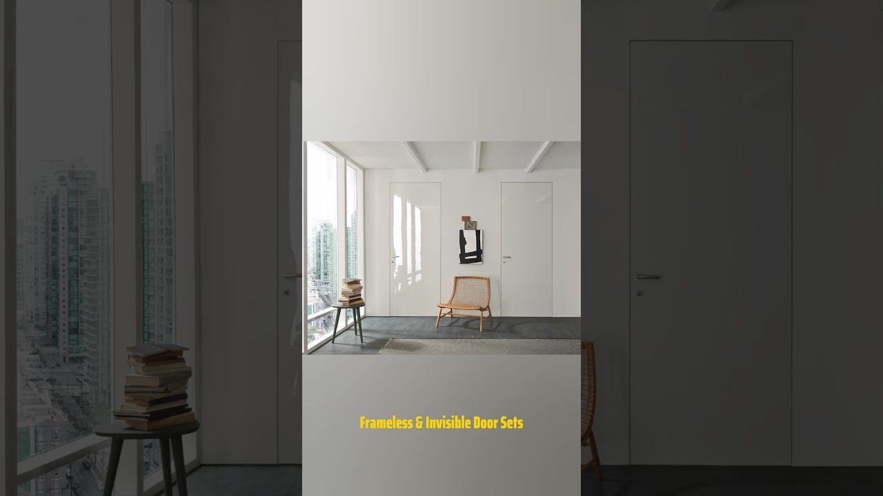 Frameless doors, internal doors, interior home designs.  