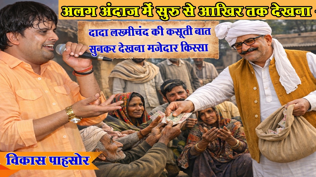 दादा लख्मीचंद की अद्बुध बात | किस्सा सेठ ताराचंद | Vikas Pasoriya | khedi talwana Program | dhmmusic