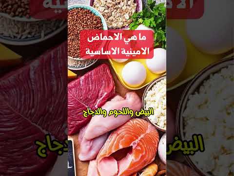 الاحماض الامينية الاساسية مصادرها الغذائية احماض امينية ابلور ترند تغذية صحة  