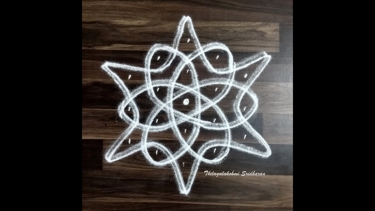 SIKKU KOLAMS WITH 5-3 DOTS - PART 2