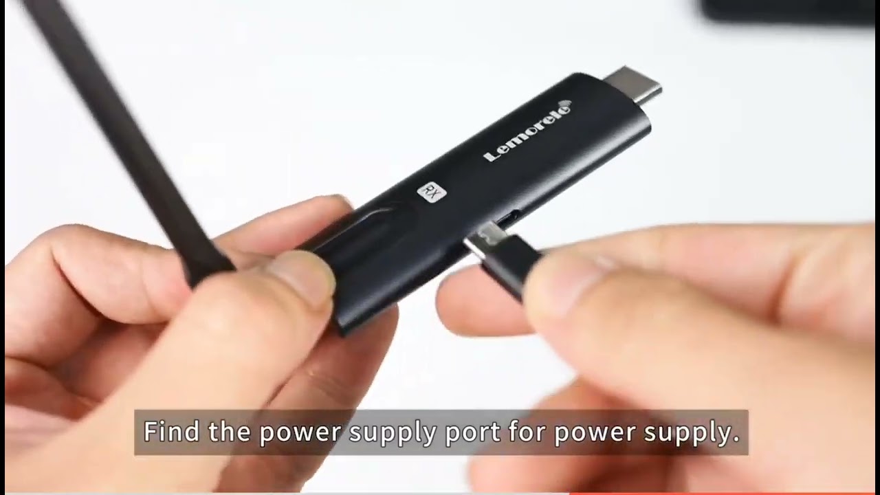 Lemorele 5G Wireless HDMI Meeting Transmitter and Receiver, Bluetooth Audio Transmitter for Laptop