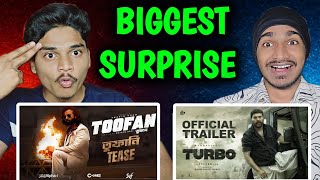 Turbo Malayalam Movie Trailer & TOOFAN Teaser | REACTION |