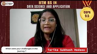 Hear about Tarika Subhash Hedaoo's journey of BS in Data Science