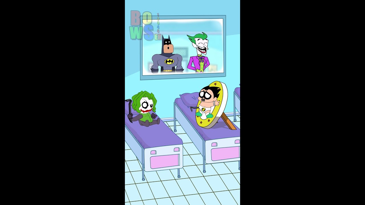 Baby joker Vs Baby robin Bowser12345 