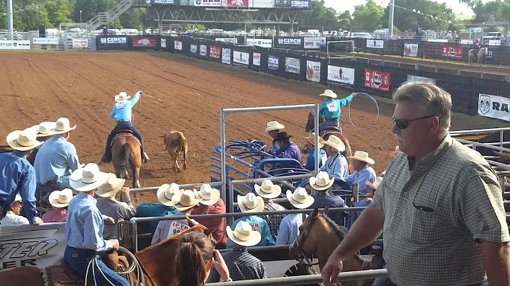 2015 IFYR team roping 1st round