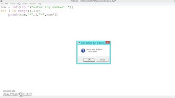 018 Learn python and ruby programming :- Program for multiplication table