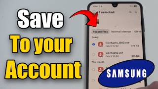 How to Save your Contacts to your Google Account on Samsung Phone (Best Method)
