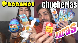 PROBAMOS MAS CHUCHERIAS RARAS!! LAS conoces ??