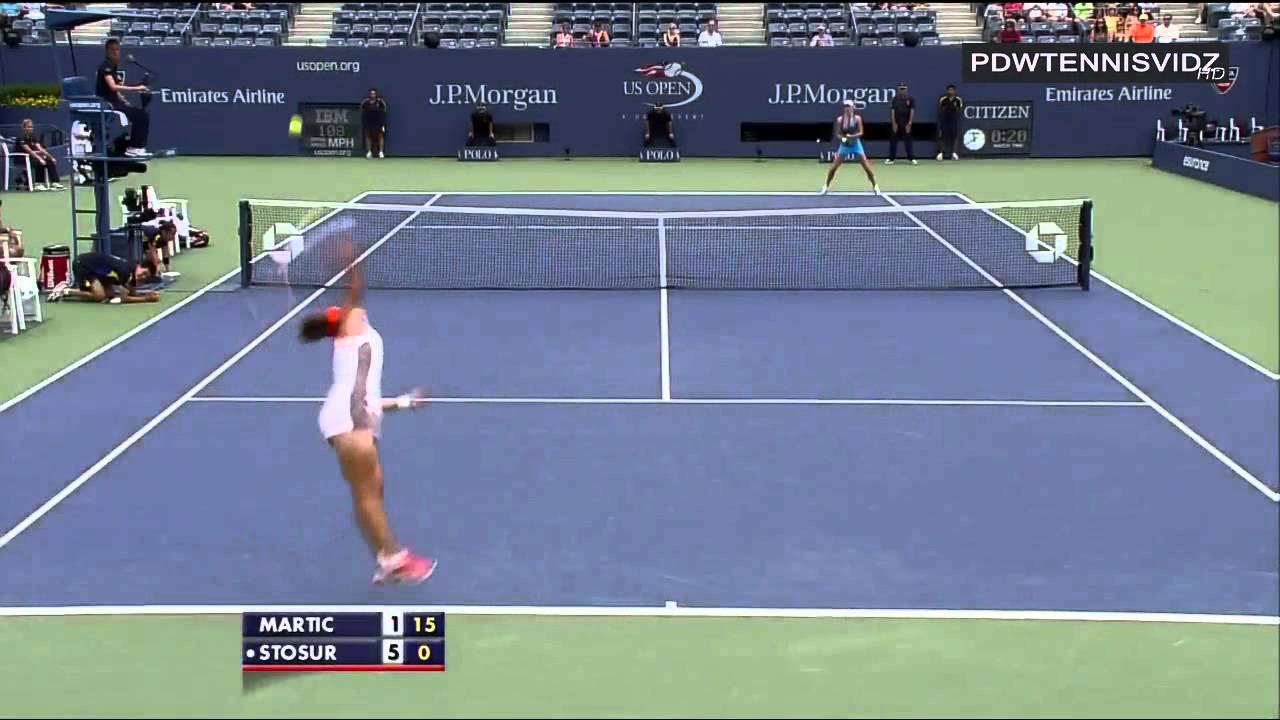 Stosur vs Martic US Open 2012 Highlights