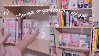 Reorganize my manga shelf with me ♡ 📚✨