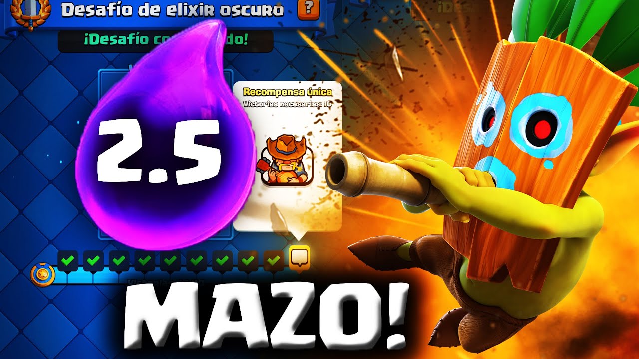💥MAZO PARA DESAFIO DE ELIXIR OSCURO... ❗❗❗CLASH ROYALE
