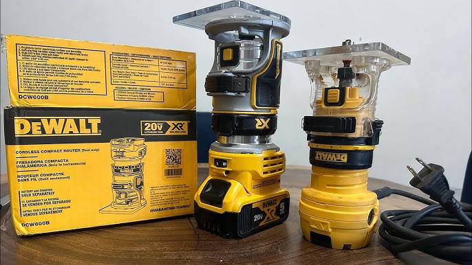 FRESADORA ROUTER INALAMBRICA DEWALT DCW600B 20V XR 