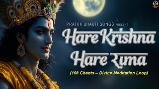 Hare Krishna Hare Rama (108 Chants – Divine Meditation Loop) | Pratiik Bhakti Songs | Mind Relaxing