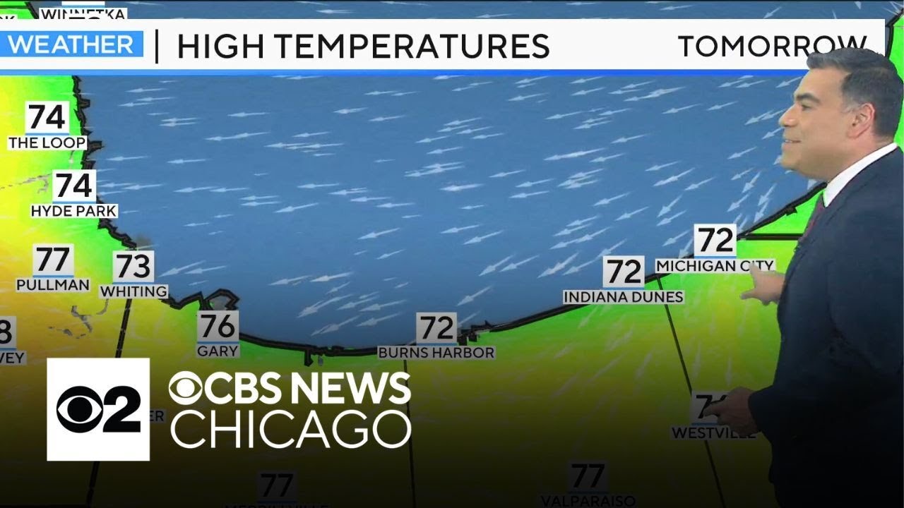 Rollercoaster weather pattern in effect for Chicago this week - YouTube